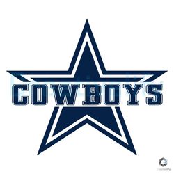Cowboy Star Football SVG Sport SVG Team File Cutting