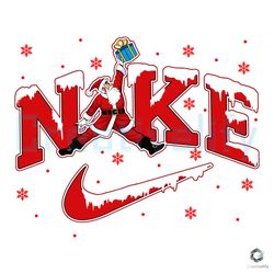 Cute Santa Nike Logo SVG Funny Christmas Party File