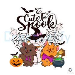 Cute To Spook Marie SVG Toulouse Berlioz Cat Design