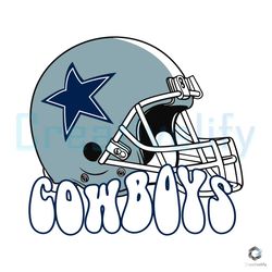 Dallas Cowboys Helmet SVG Retro Football Team File