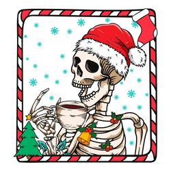 Dead Inside Santa Skeleton SVG Christmas Coffee File
