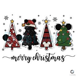 Disney Christmas Tree Vintage SVG Mickey Ear Files For Cricut