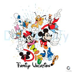 Disney Family Friends SVG Mickey Friends Vacation File