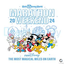 Disneyworld Marathon Weekend 2024 SVG File Design