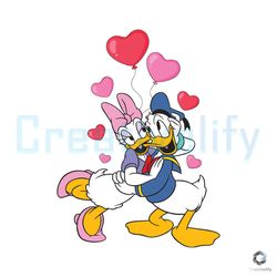 Donald and Daisy Valentine SVG Disney Lover File
