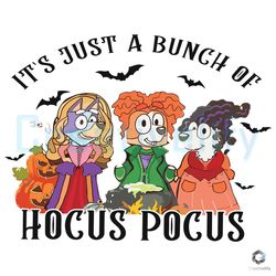 Free Bluey Hocus Pocus Family SVG Halloween Witch File
