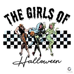 Free Girls Of Halloween 90s Ghouls SVG Cutting File
