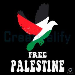Free Palestine Dove SVG Palestine Flag Cutting Digital File