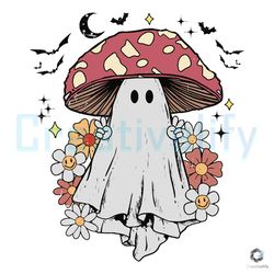 Funny Ghost Mushroom Halloween SVG Cutting Digital File