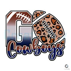 Go Cowboys Leopard SVG NFL Dallas Cutting Digital File