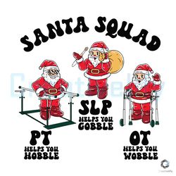 Groovy Santa Squad SVG Christmas Party File For Cricut