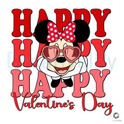 Happy Valentines Day SVG Minnie Heart File Download