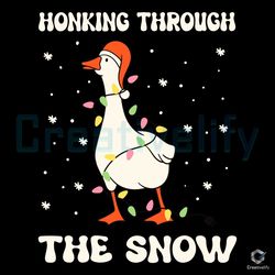 Honking Through The Snow SVG Christmas Light File