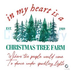 In My Heart Is A Christmas Tree PNG Xmas Farm Download File