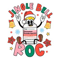 Jingle Bell Roc ICU Nurse SVG Funny Christmas File