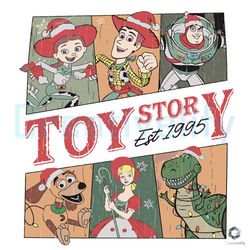 Merry Xmas Toy Story Est 1995 SVG Disney Vintage File