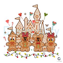 Mickey And Friends Xmas SVG Gingerbread Castle File
