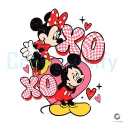 Mickey And Minnie XoXo SVG Valentine Vintage File