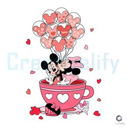 Mickey Minnie Cup Valentine SVG Love Disney File
