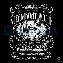 Mickey Mouse Steamboat Willie SVG Digital Cricut File