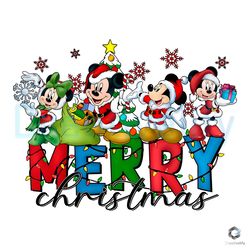 Mickey Santa Christmas PNG Merry Xmas Disney File