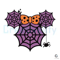 Minnie Spiderweb SVG Disney Halloween Design File