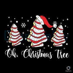 Oh Christmas Tree Cake SVG Santa Claus File For Cricut