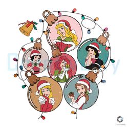 Princess Ornament Xmas PNG Disney Christmas File Download