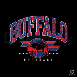 Retro Buffalo Football NFL SVG File Digital Download