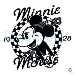 Retro Classic Minnie SVG Disney 1928 Digital Cricut File