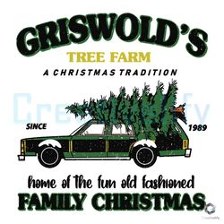 Retro Griswold Tree Farm SVG Family Christmas File