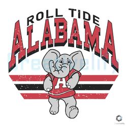 Retro Roll Tide Alabama SVG Crimson Tide Football File