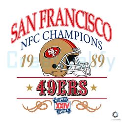 San Francisco 49ers SVG NFC Champions 1989 File