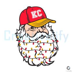 Santa Claus Kansas City SVG Christmas Chiefs Team File