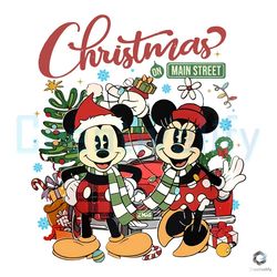 Santa Mickey And Minnie SVG Christmas On Main Street File