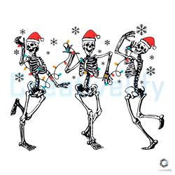 Santa Skeleton Dancing SVG Christmas Party Cricut Files