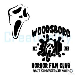 Scream Ghost Woodsboro SVG Horror Film Club File Download
