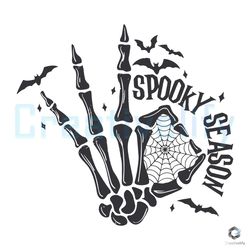 Spooky Season Skeleton Hand SVG Scary Halloween File