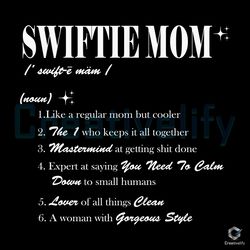 Taylor Swiftie Mom SVG Like a Regular Mom But Cooler File