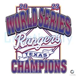 Texas 2023 World Series SVG Baseball MLB Playoff File