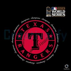 Texas Rangers Logo PNG Baseball World File Sublimation