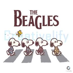 The Beagles Snoopy SVG Disney Abbey Road Cricut File
