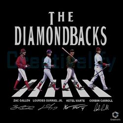 The Diamondbacks Players Walking PNG MLB File Design