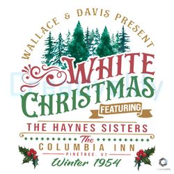White Christmas Movie PNG Haynes Sisters Vintage File