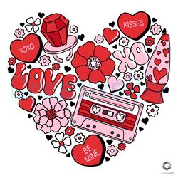 Xoxo Kisses Love Songs SVG Valentines Day File