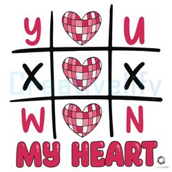 You Won My Heart SVG Funny Xoxo Valentine File