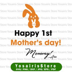 Bunny Happy Mothers Day svg, Bunny svg, Easter Gnome svg Happy easter svg, Easter Day, Mum, Mothers58