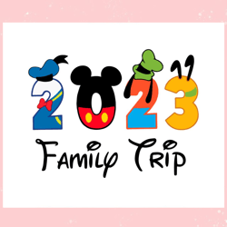2023 Family Trip Disney Family Trip SVG Graphic Design File,Disney svg, Mickey mouse,Princess, Movie