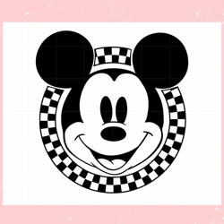 Checkered Mickey SVG TShirt Graphic Designs,Disney svg, Mickey mouse,Princess, Movie