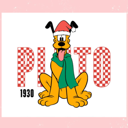 Cute Pluto Christmas 1930 SVG,Disney svg, Mickey mouse,Princess, Movie